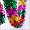 Christmas ribbon decals and the wedding room decorated with woolen strips for Christmas Specification image